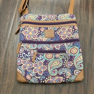 Stone Mountain Colorful Paisley Crossbody Bag